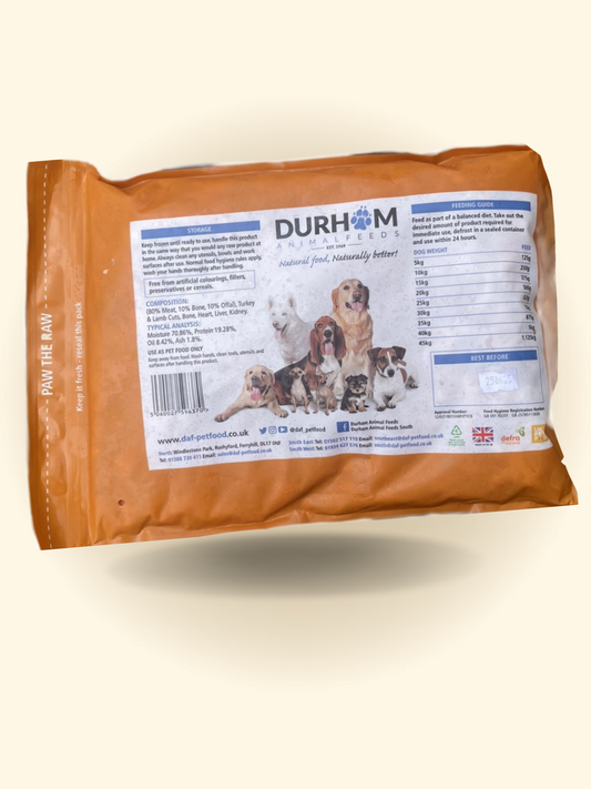 Turkey and lamb Raw mince freeflow daf 1KG