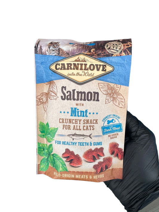 Salmon with mint Crunchy carnilove cat treats