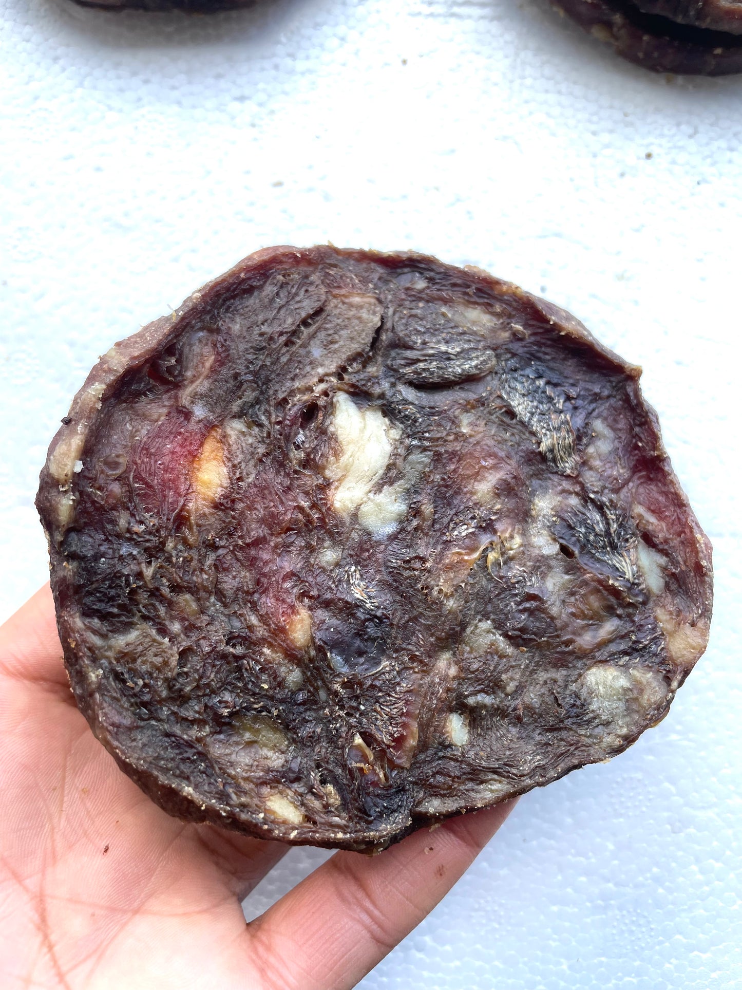 Meat jerky burger