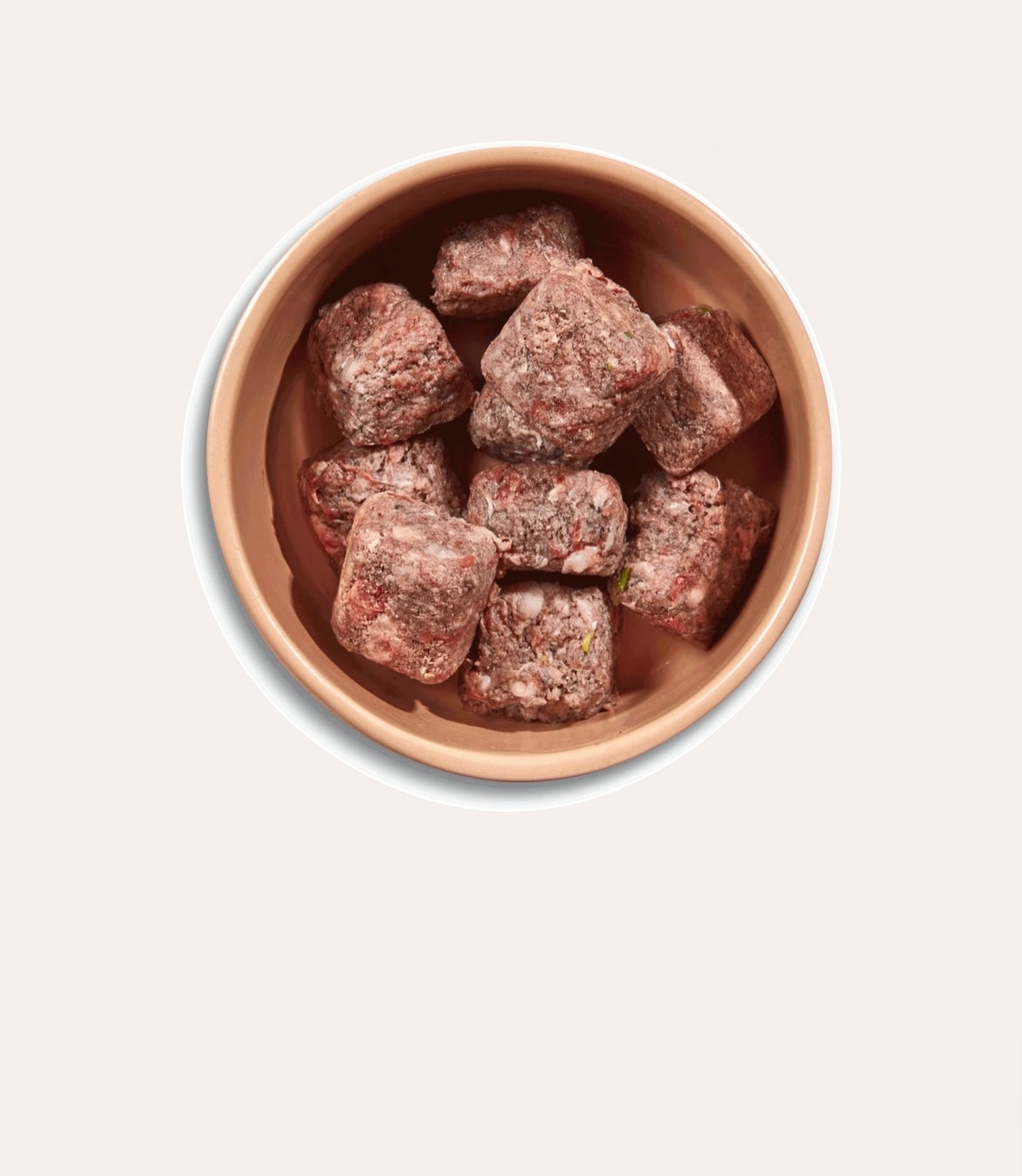Beef nuggets natures menu raw