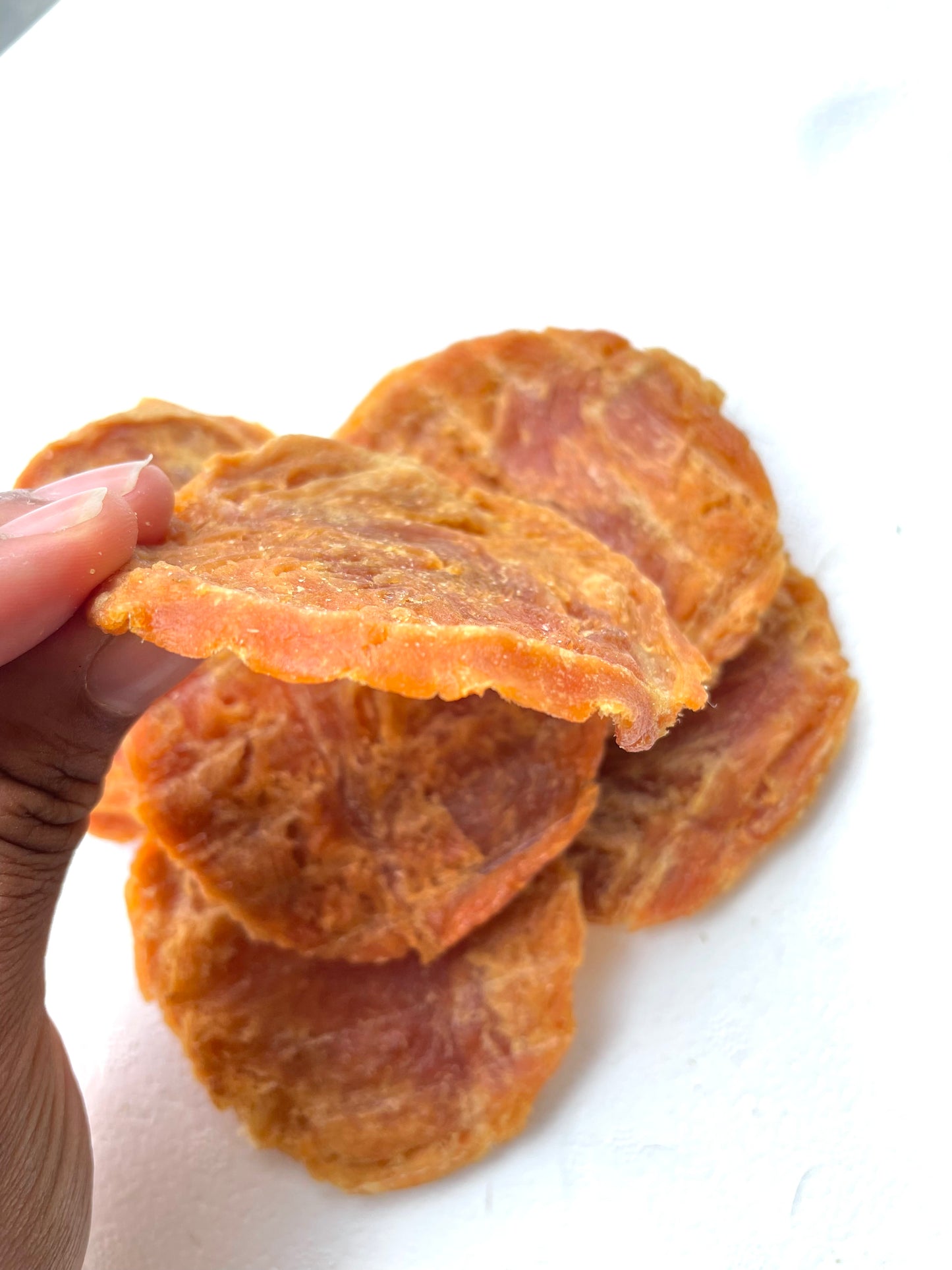 Chicken breast jerky burger