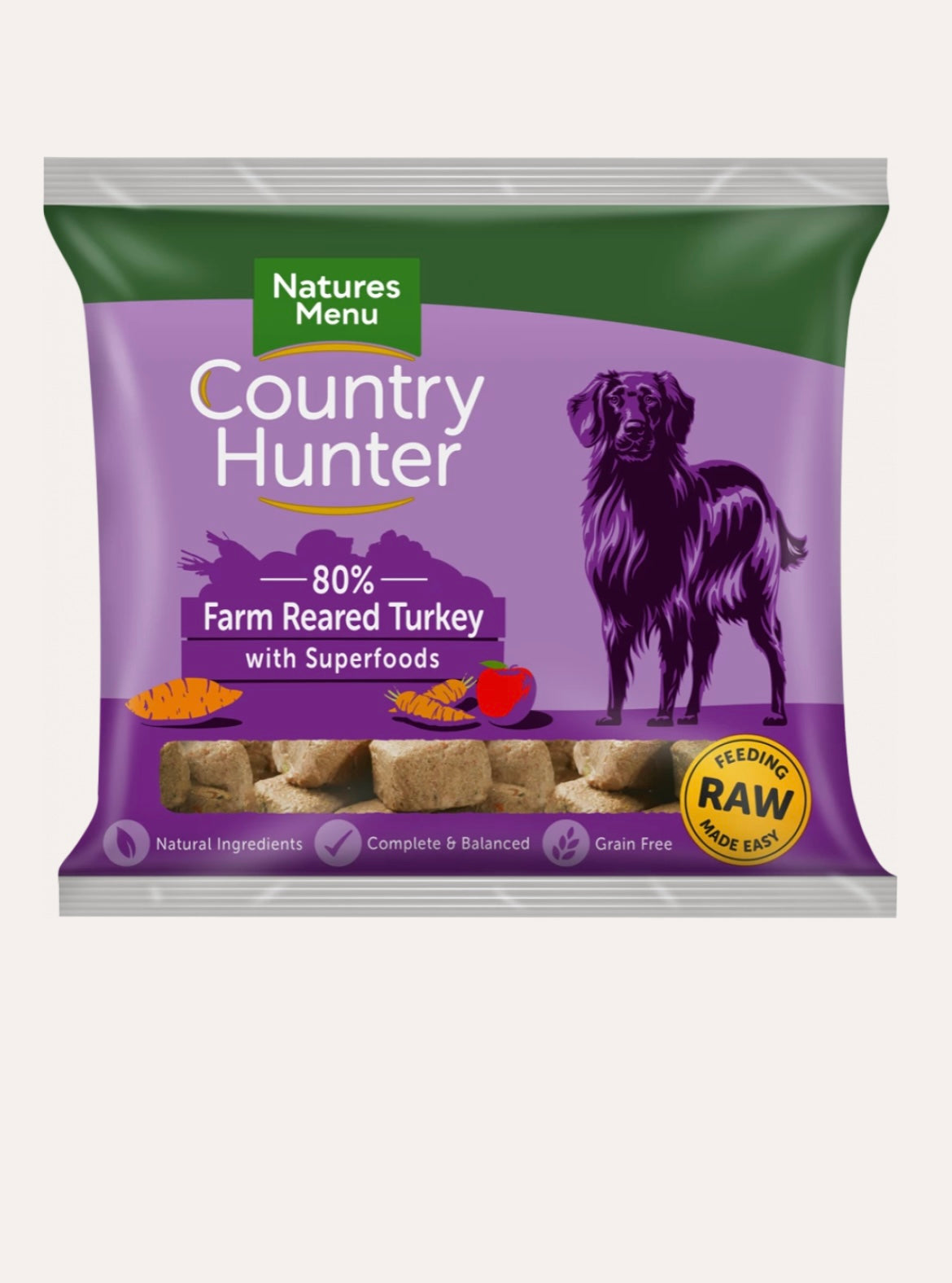 Turkey nuggets natures menu raw Paws to hooves