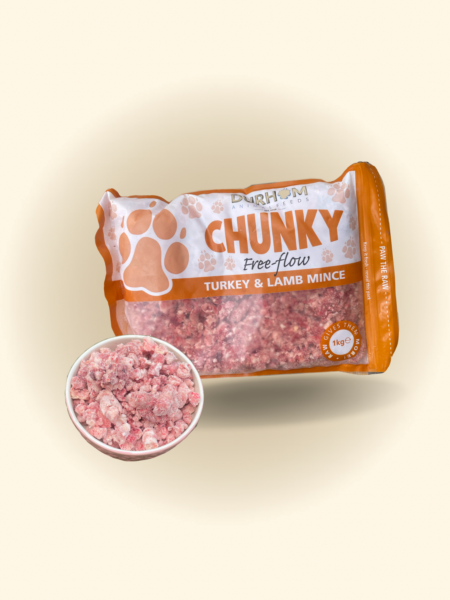 Turkey and lamb Raw mince freeflow daf 1KG