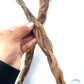 Braided camel skin