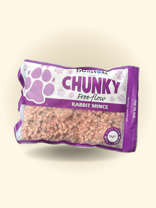 Rabbit freeflow raw mince daf 1KG