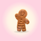Gingerbread man Peanut butter dog cookie