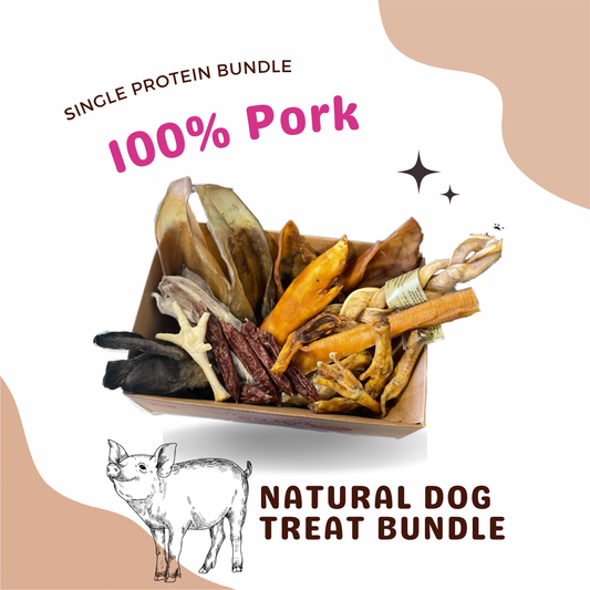 Pork Natural dog treats mystery bundle