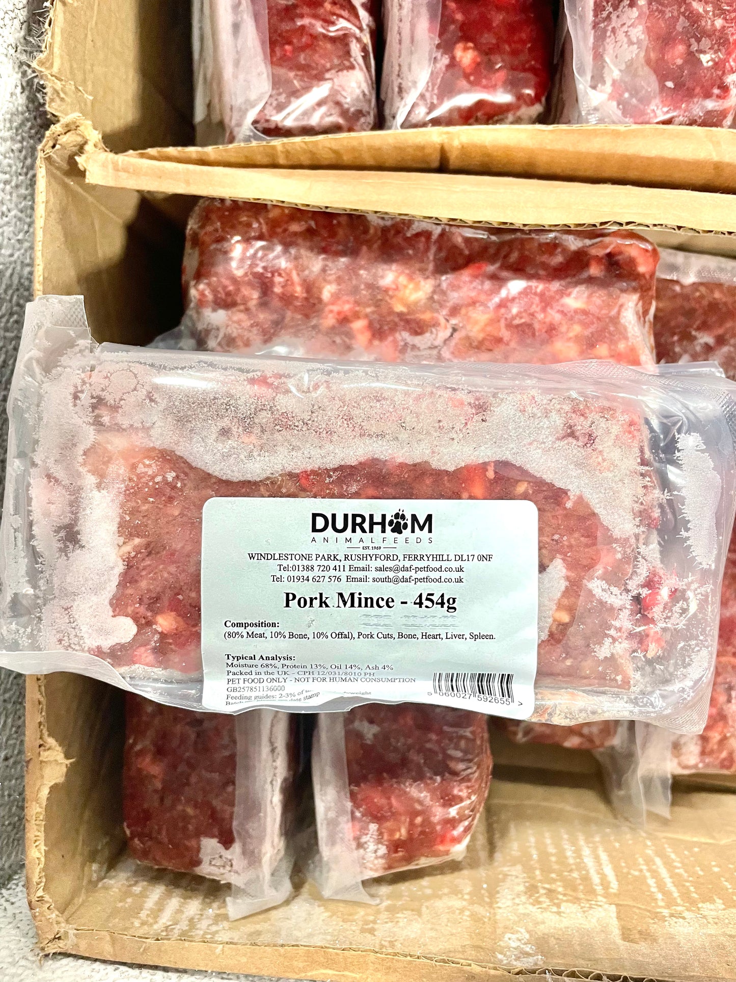 Pork raw mince Durham