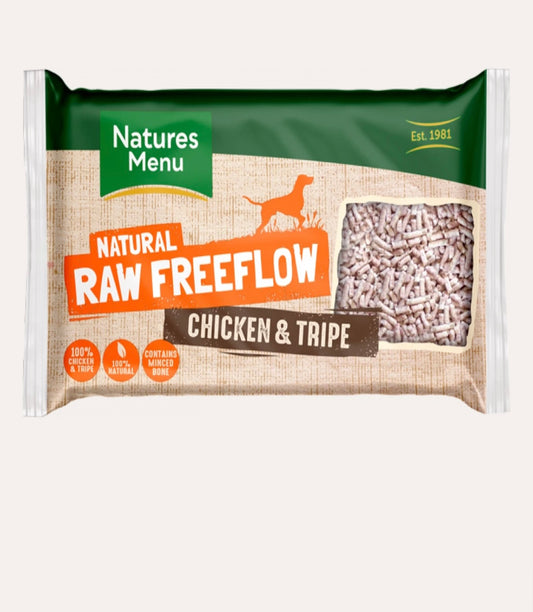 Chicken and tripe freeflow natures menu 2kg