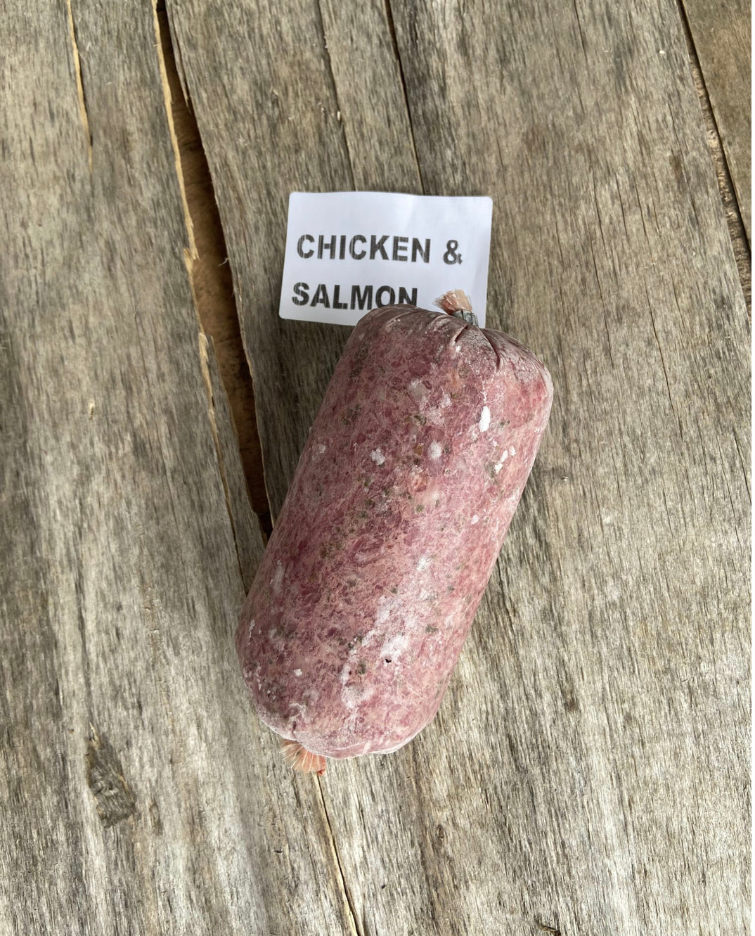 Chicken & salmon raw mince