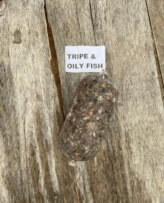 Tripe & oily fish raw mince